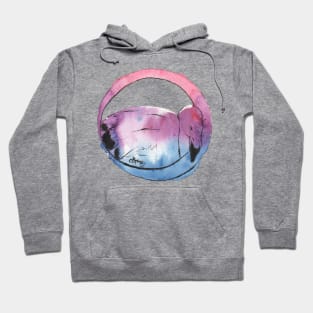 Genderfluid Watercolour Flamingo | Pride Birds Hoodie